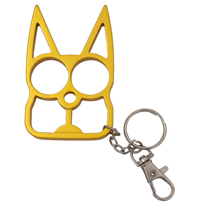 Cat Self Defense Keychain Gold – Guardian Self Defense