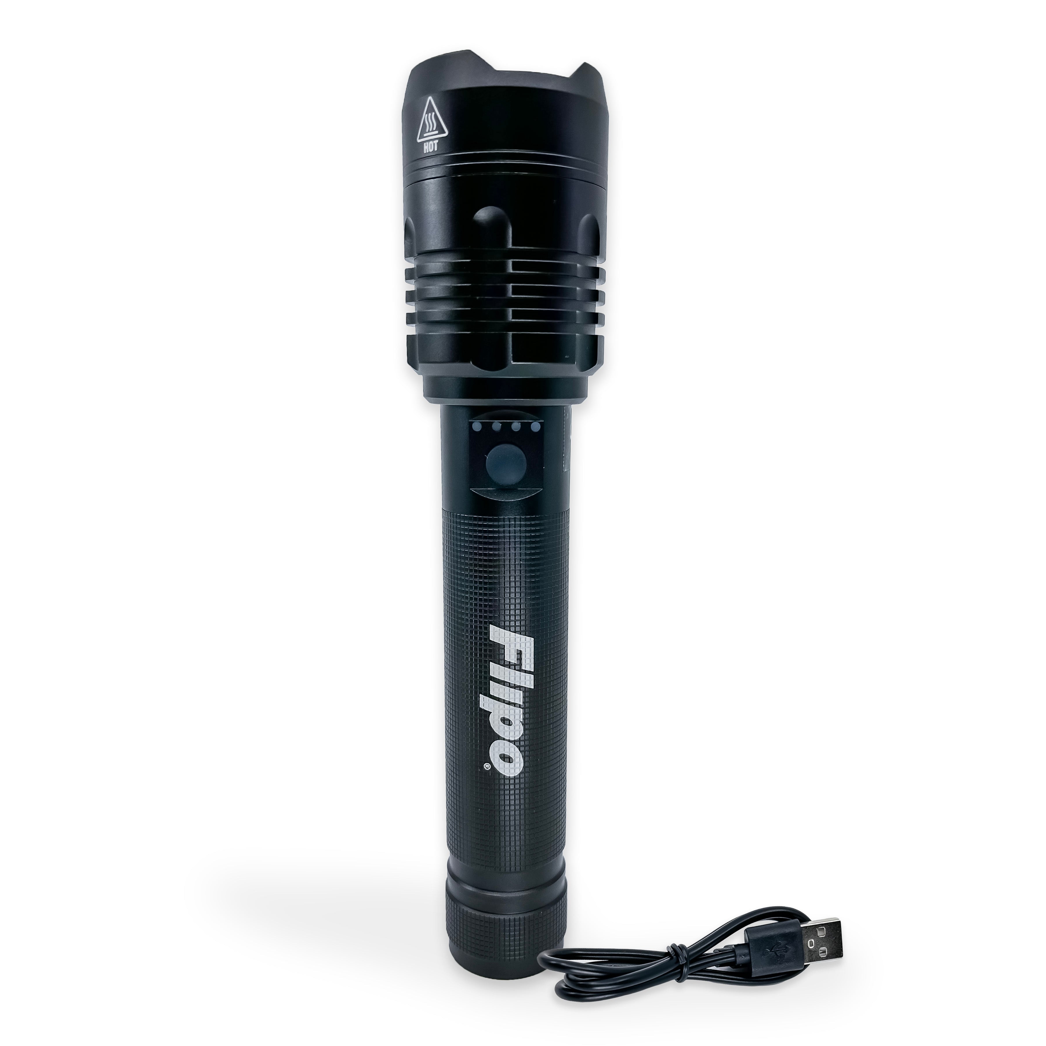 brightest rechargeable flashlight on the market Stinger™ Tactical 10,000 Lumen Rechargeable Flashlight – Guardian Self Defense