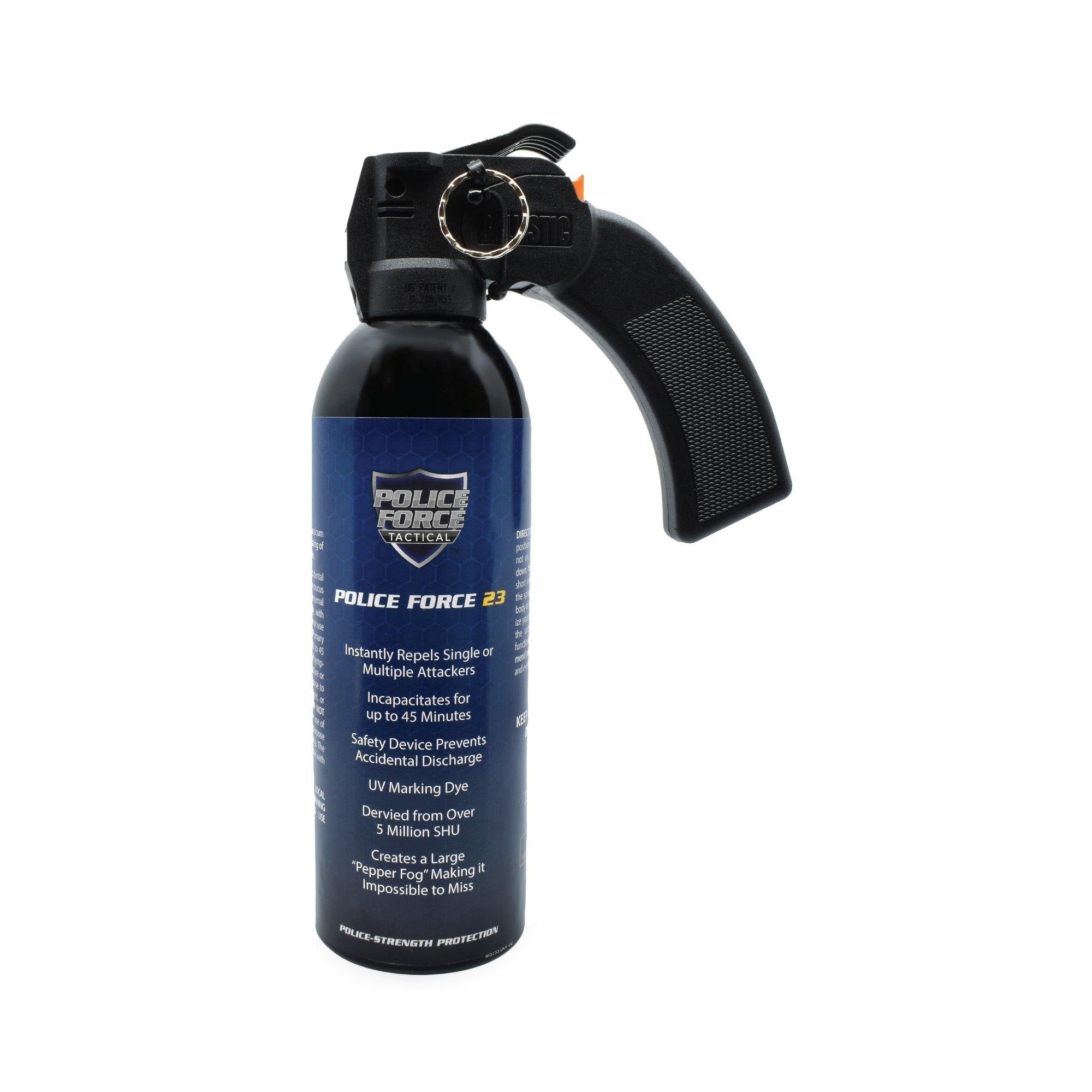 garda pepper spray Police Force 23 Fogger Pepper Spray 16 oz Pistol Grip – Guardian Self Defense