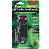 Pepper Shot Pepper Spray Halo Keychain - .5 oz (1.2% MC) - Guardian Self Defense