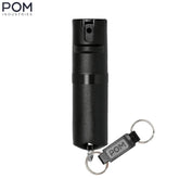 POM Keychain Pepper Spray - Black & Black (1.40% MC)