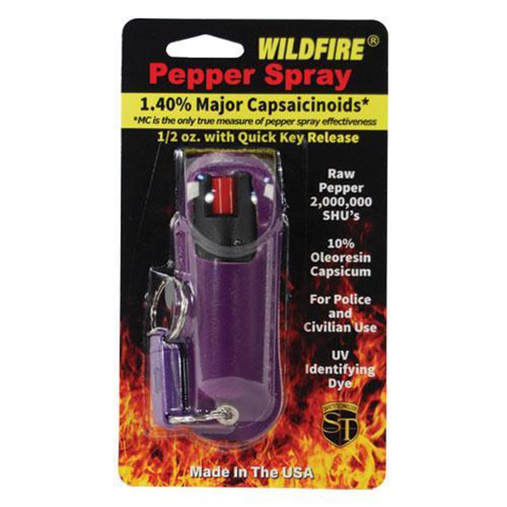 WildFire Pepper Spray Halo Keychain Holster - .5 oz (1.4% MC)
