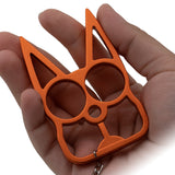 Cat Self Defense Steel Keychain Weapon - Orange