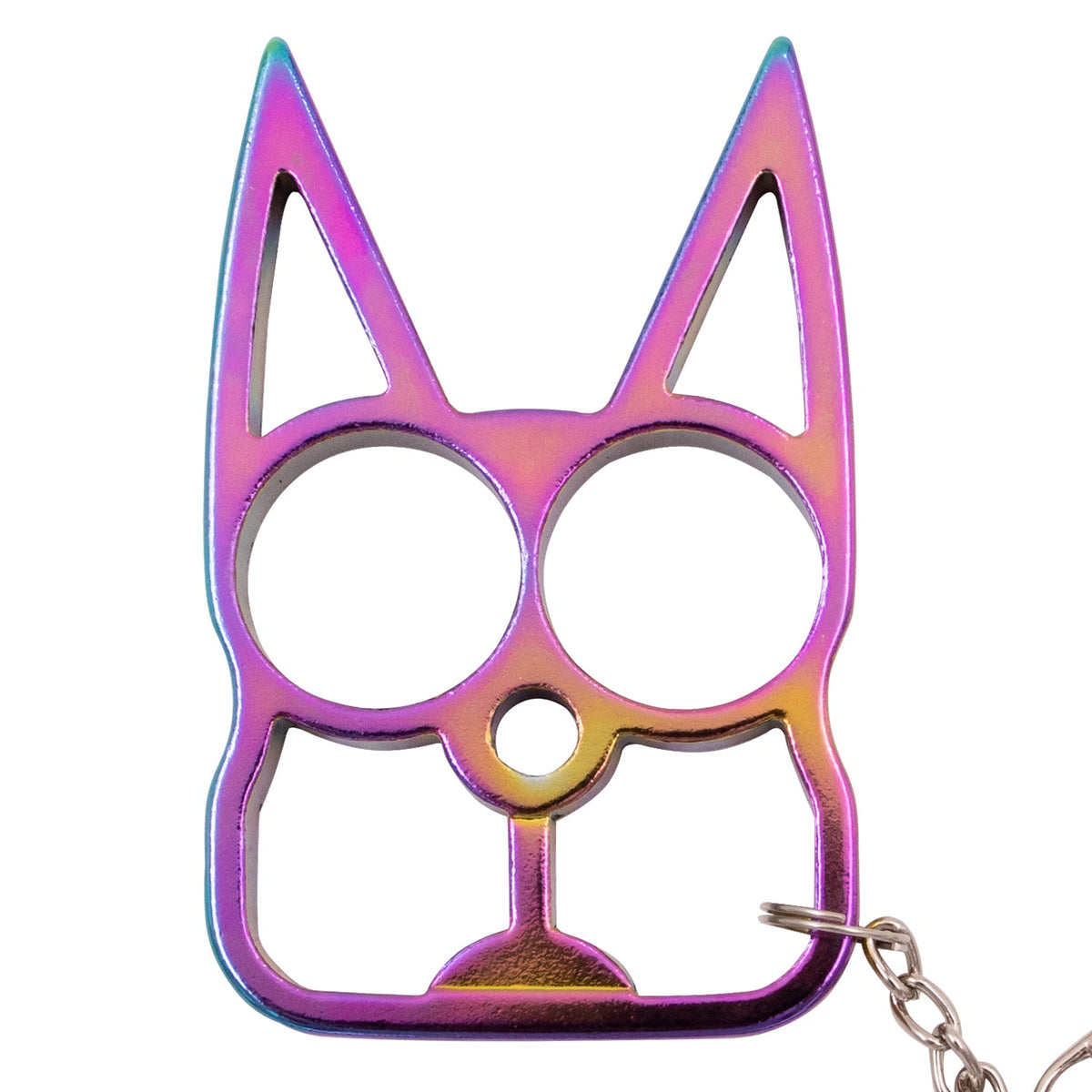 Cat Self Defense Steel Keychain Weapon Rainbow – Guardian Self