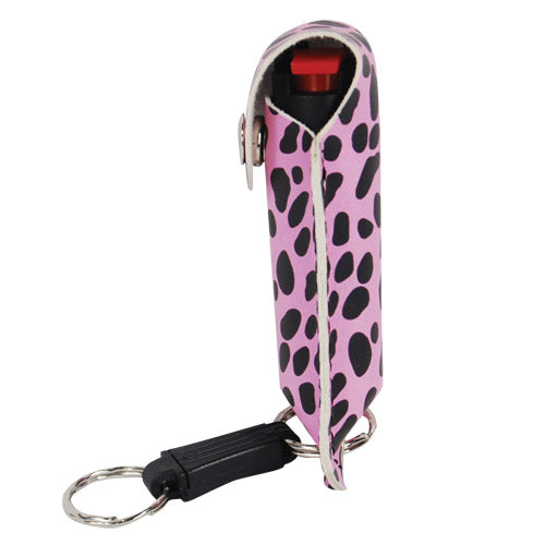 Wildfire Pepper Spray Fashion Leatherette Keychain Holster - .5 oz (1.4% MC)