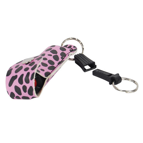 Wildfire Pepper Spray Fashion Leatherette Keychain Holster - .5 oz (1.4% MC)