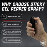 Streetwise Sticky Gel Pepper Spray Keychain