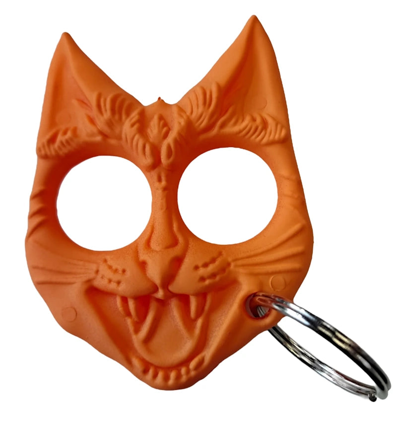 Evil Cat Self-Defense Keychain Weapon - Orange