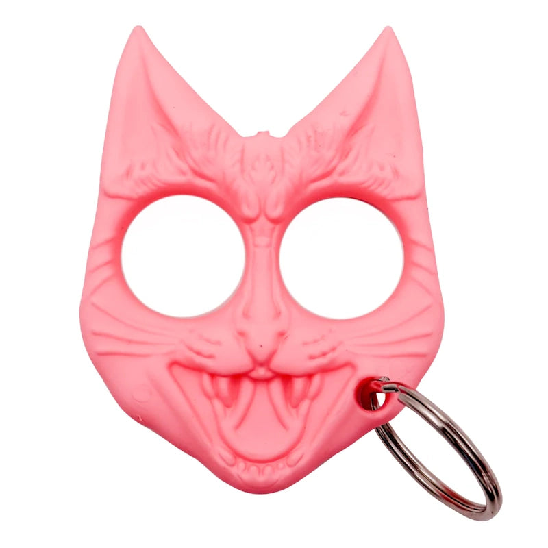 Evil Cat Self-Defense Keychain Weapon - Pink