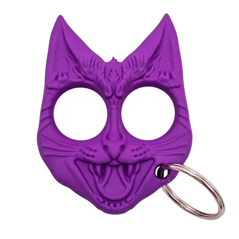 Evil Cat Self-Defense Keychain Weapon - Purple