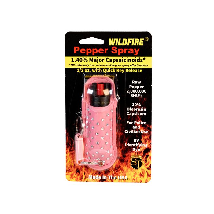 WildFire Pepper Spray Halo Keychain Holster - .5 oz (1.4% MC)