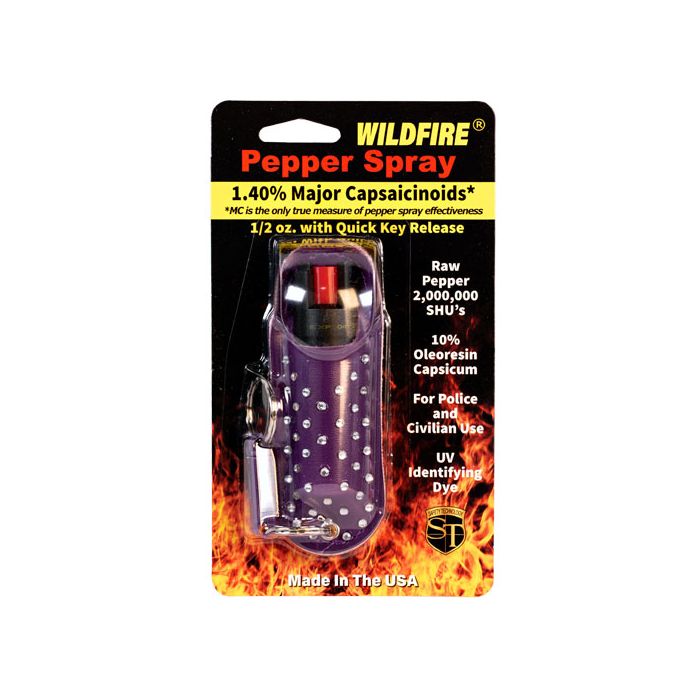 WildFire Pepper Spray Halo Keychain Holster - .5 oz (1.4% MC)