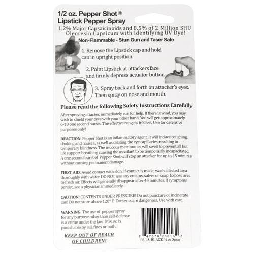 Pepper Shot Wholesale Pepper Spray Lipstick - Case of 12 (1.2% MC)