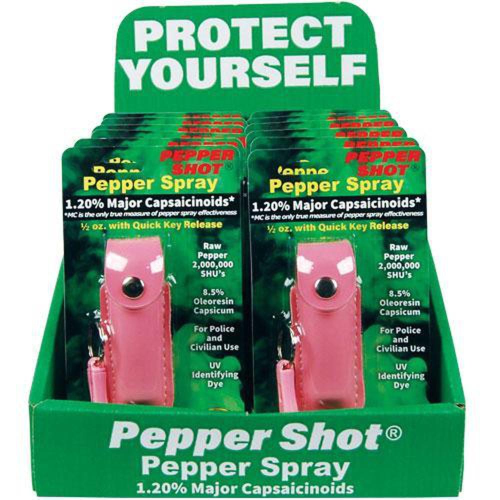 Pepper Shot Wholesale Pepper Spray Soft Case - Case of 12 (1.2% MC)
