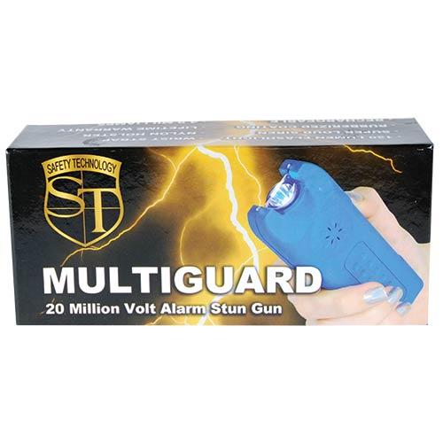 20,000,000 Volt Multiguard Stun Gun Alarm And Flashlight With Built In Charger