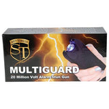 20,000,000 Volt Multiguard Stun Gun Alarm And Flashlight With Built In Charger