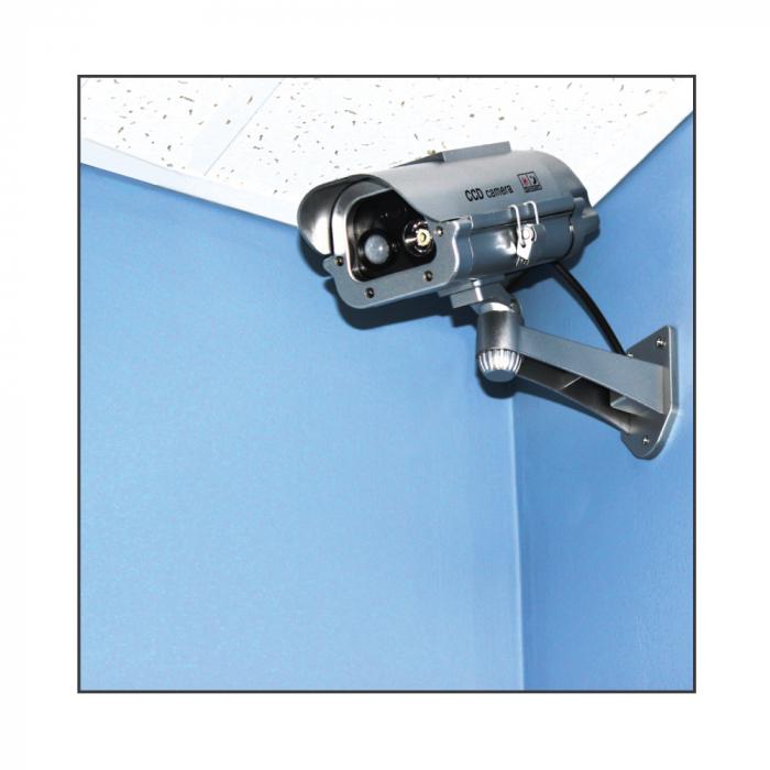 7" IR Dummy Camera With Solar Powered Motion Strobe Light