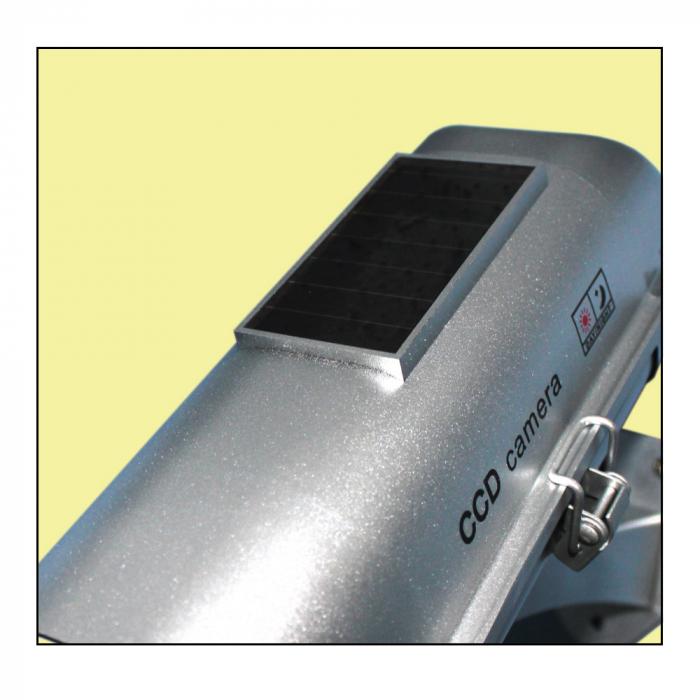 7" IR Dummy Camera With Solar Powered Motion Strobe Light