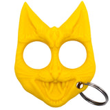 Evil Cat Self-Defense Tactical Keychain - Yellow