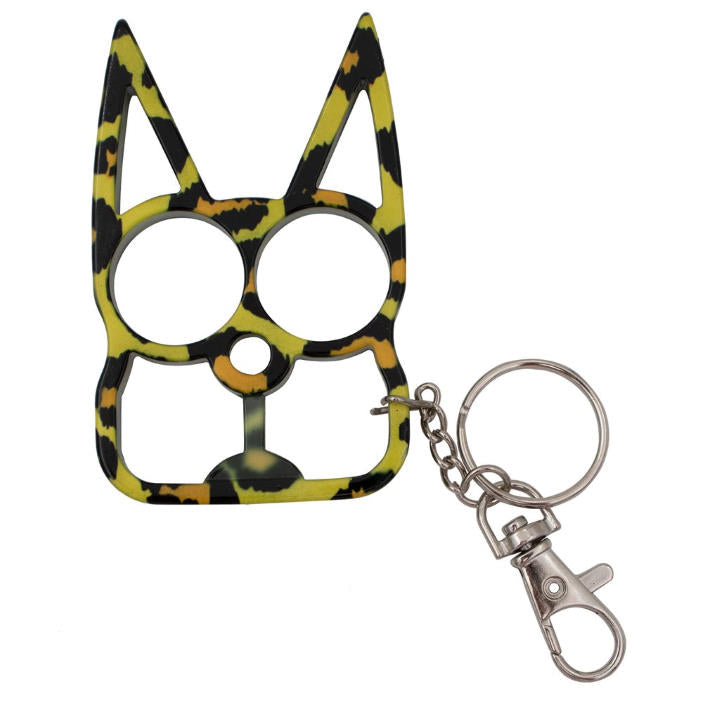 Cat Self-Defense Keychain - Leopard Print