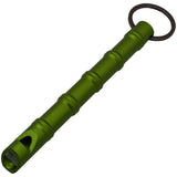 Kubotan Self-Defense Keychain with Emergency Whistle - Green