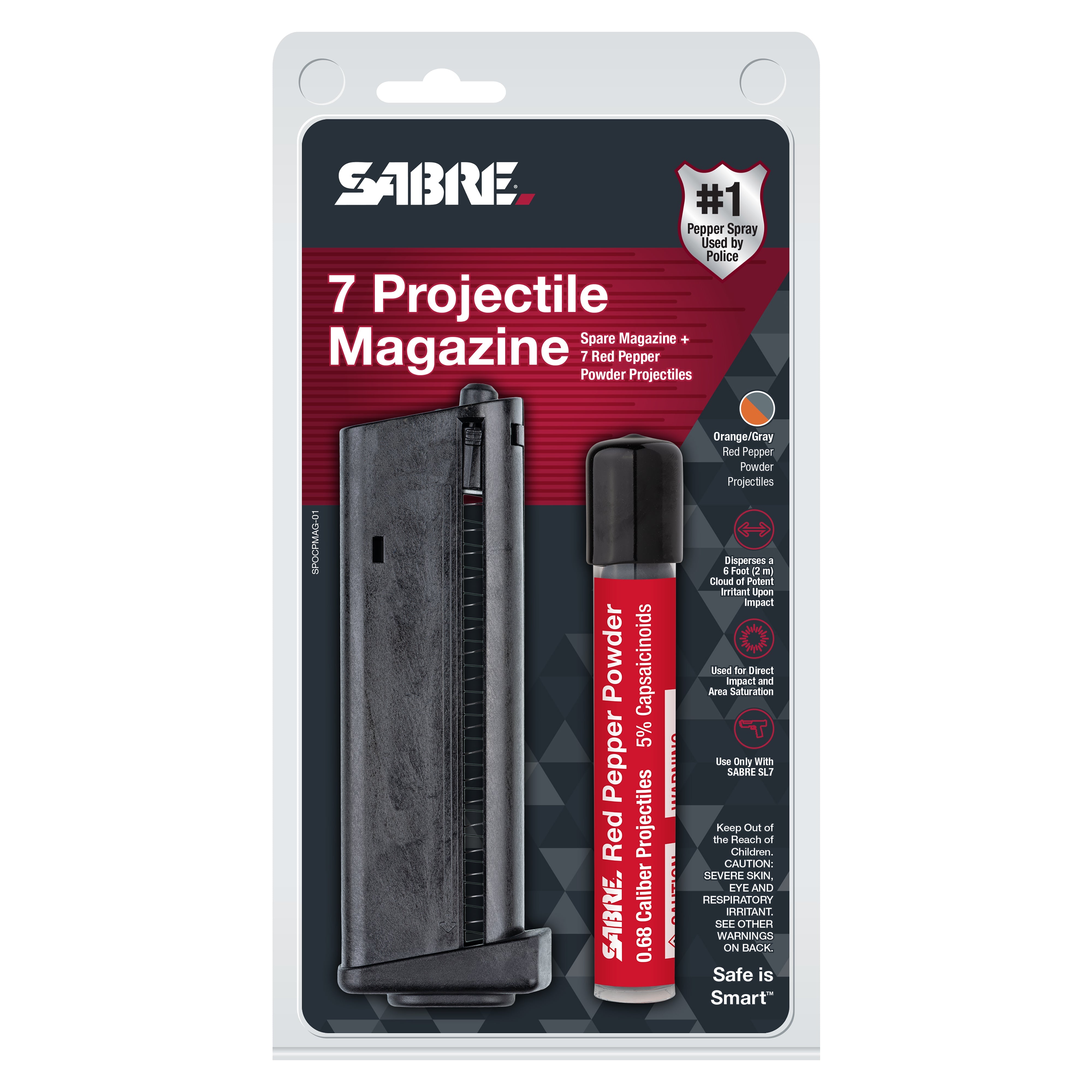 SL7 Magazine + 7 Live Projectiles