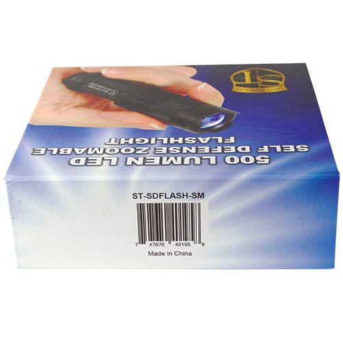 Safety Technology 3000 Lumens Led Self Defense Zoomable Flashlight
