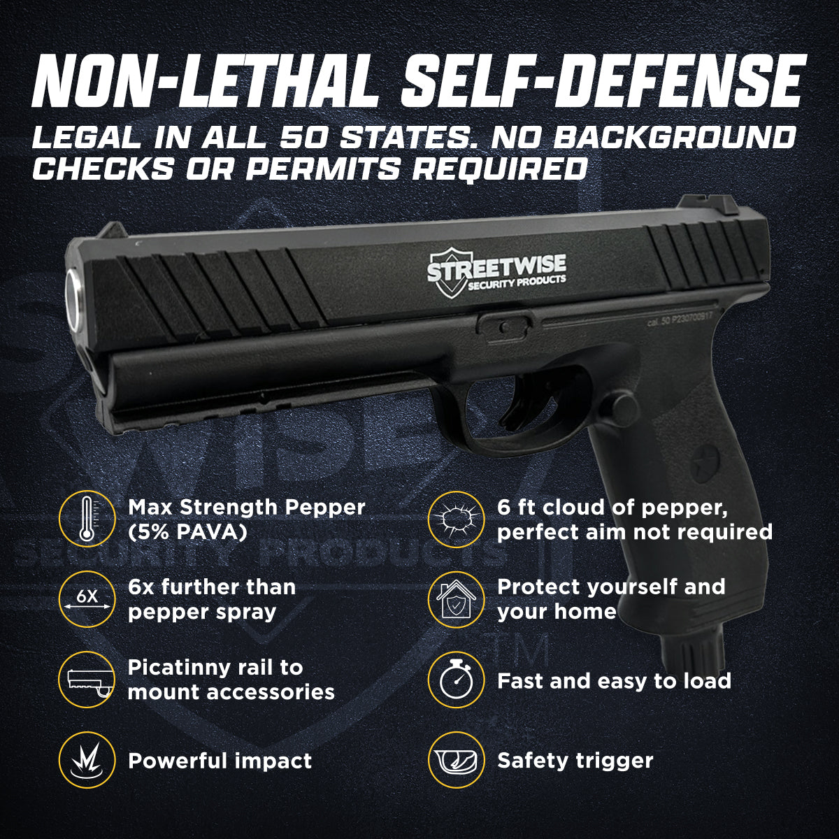 Streetwise Pepper Spray Gun (Launcher Only)