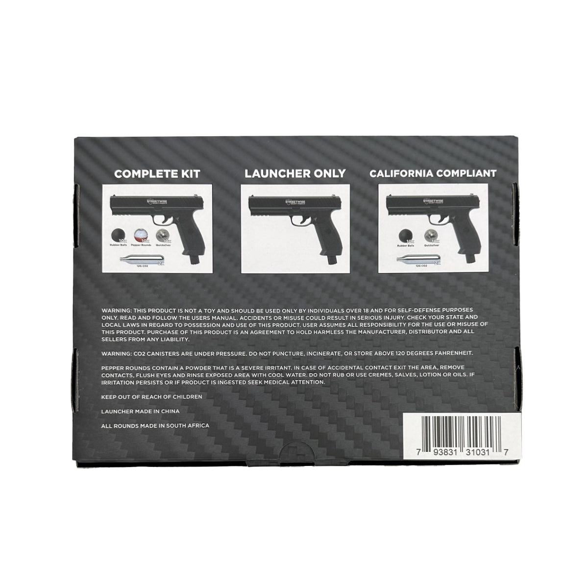 Streetwise Pepper Spray Gun (Launcher Only)