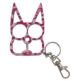 Cat Self Defense Keychain - Pink Camo