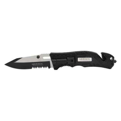 Folding Tactical Survival Pocket Knife Assisted Open With Two Tone Blade