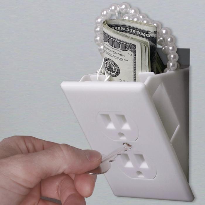 Hidden Wall Outlet Diversion Safe