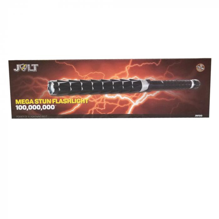 Jolt Mega Stun Baton Flashlight 100,000,000