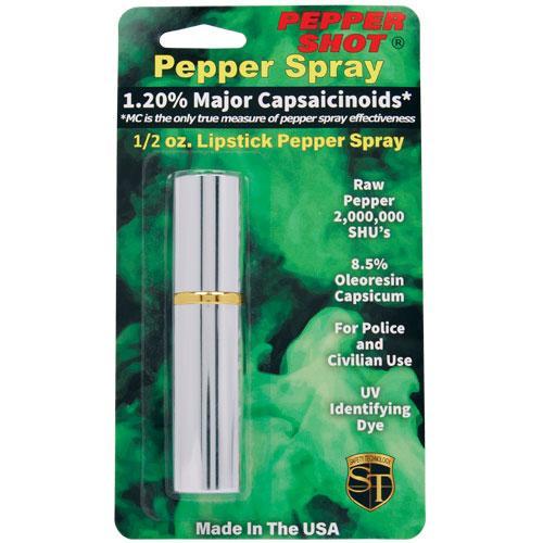 Pepper Shot Pepper Spray Disguised Lipstick - .5 oz (1.2% MC)