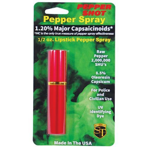 Pepper Shot Pepper Spray Disguised Lipstick - .5 oz (1.2% MC)