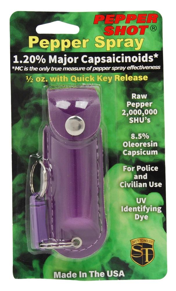 Pepper Shot Pepper Spray Soft Case Keychain - .5 oz (1.2% MC)