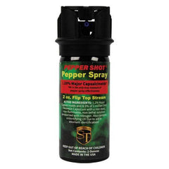 Pepper Shot Pepper Spray Flip Top Stream - 2 oz (1.2% MC)