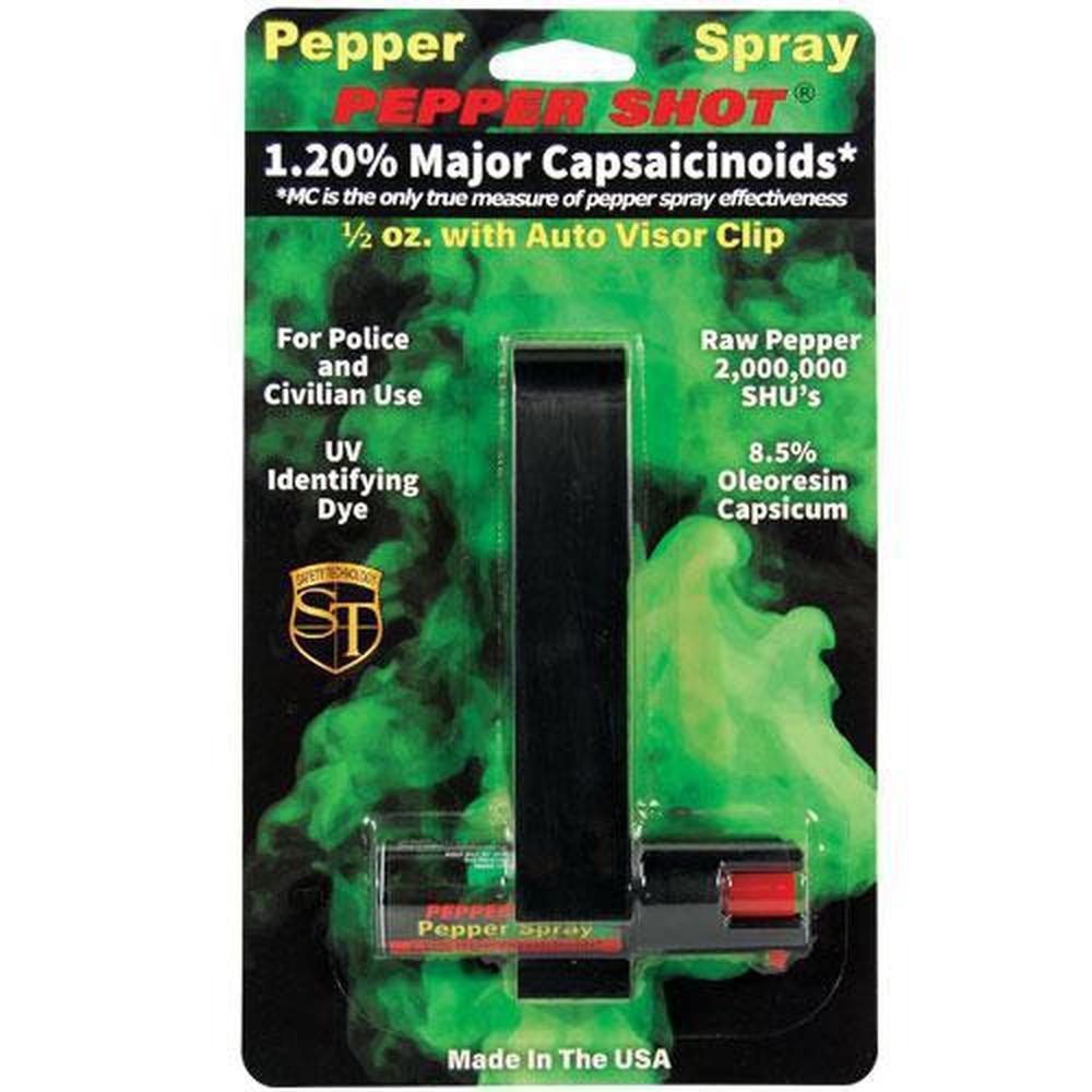 Pepper Shot Pepper Spray Car Visor (1.2% MC) - Guardian Self Defense