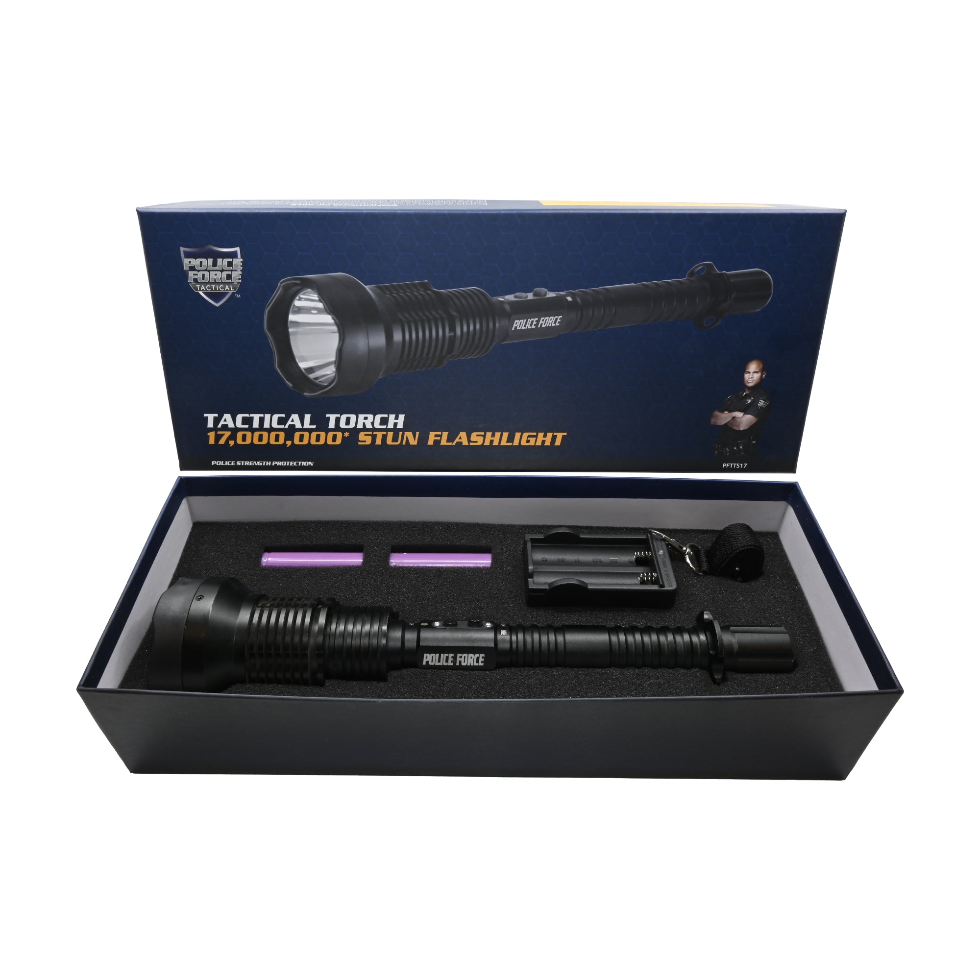 Flashlight Force Police Force Tactical Torch Stun Flashlight 17,000,000 – Guardian Self ...