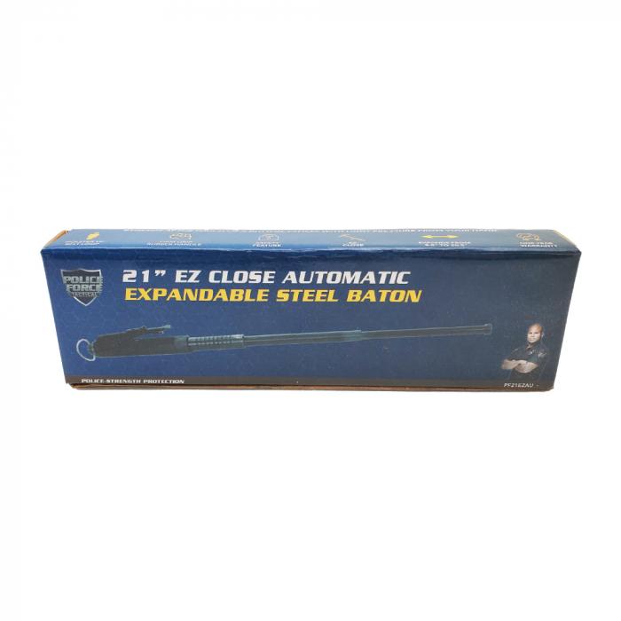 Police Force 21" EZ Close Automatic Expandable Steel Baton