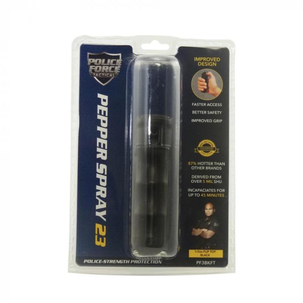 Police Force 23 Keychain Pepper Spray 1/2 oz Flip Top