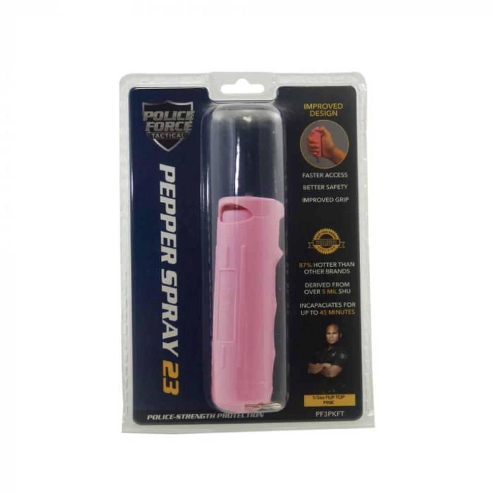 Police Force 23 Keychain Pepper Spray 1/2 oz Flip Top