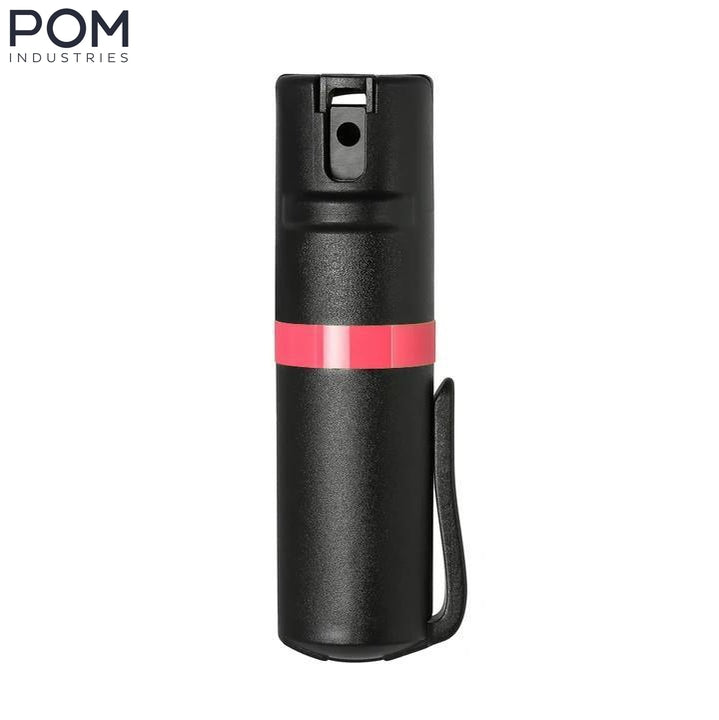 POM Clip Pepper Spray - Black & Coral (1.40% MC)