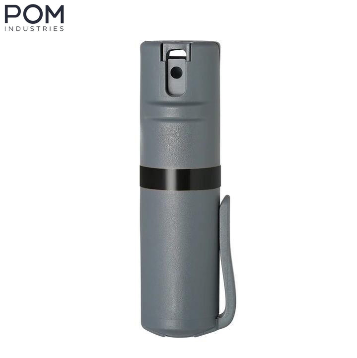 POM Clip Pepper Spray - Grey & Black (1.40% MC)