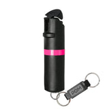 POM Keychain Pepper Spray - Black & Pink (1.40% MC)