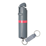POM Keychain Pepper Spray - Grey & Coral (1.40% MC)
