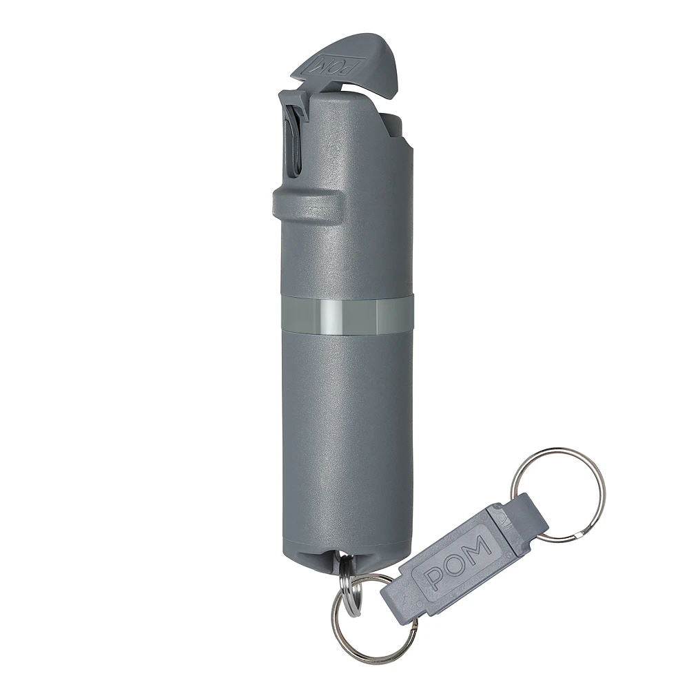 POM Keychain Pepper Spray - Grey & Grey (1.40% MC)