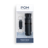 POM Keychain Pepper Spray - Black & Black (1.40% MC)