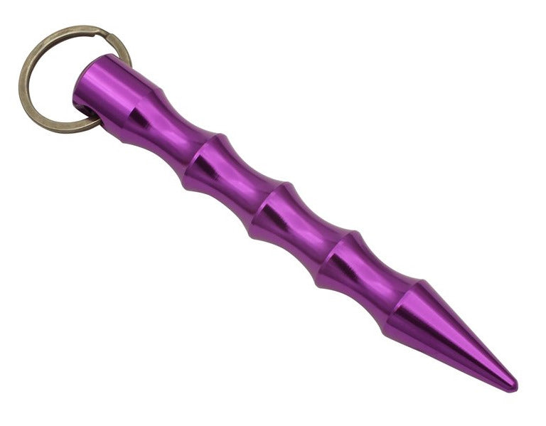 Wavy Kubotan Tactical Keychain - Purple