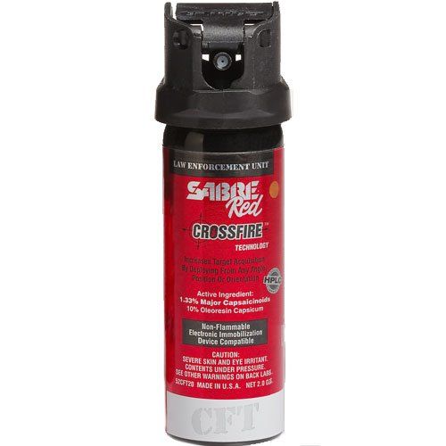 Sabre Red Crossfire GEL Pepper Spray 1.5oz – Maximum Strength, Made In USA